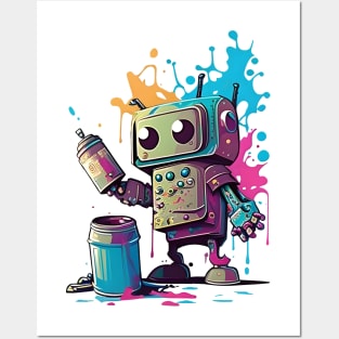 Graffiti Specialist Robot Posters and Art